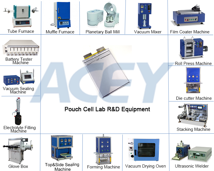 pouch cell lab research machine